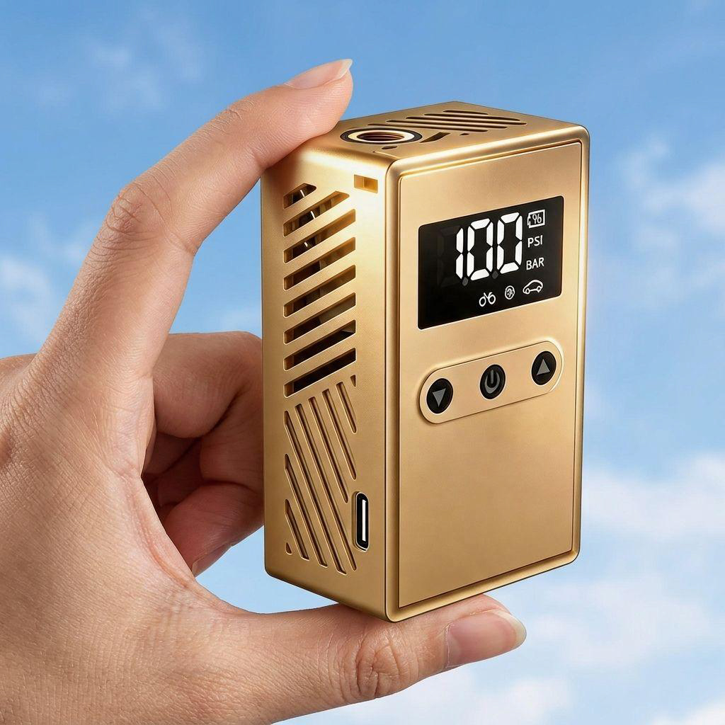 Mini smart bike pump